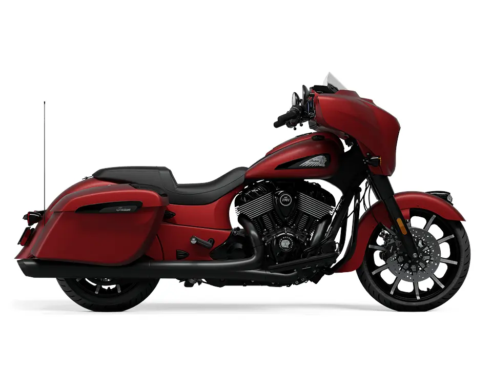 Indian Motorcycle Chieftain Dark Horse With Powerband Audio Package Sunset Red Smoke 2024