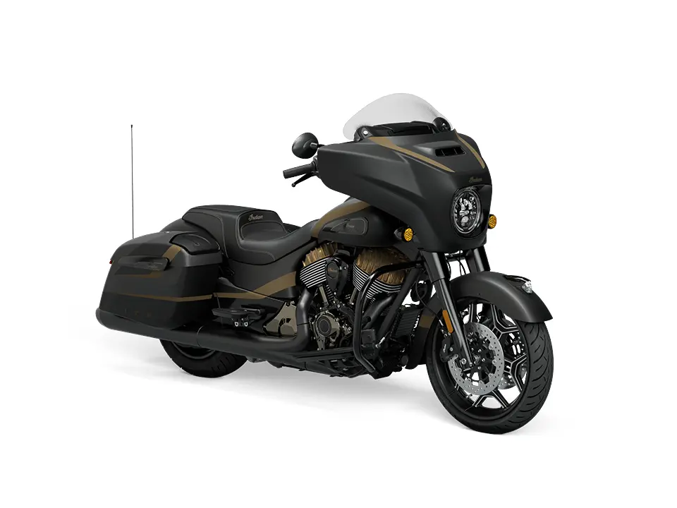 2024 Indian Motorcycle Chieftain Elite Super Graphite Smoke / Black Smoke With Shadow Bronze Accents