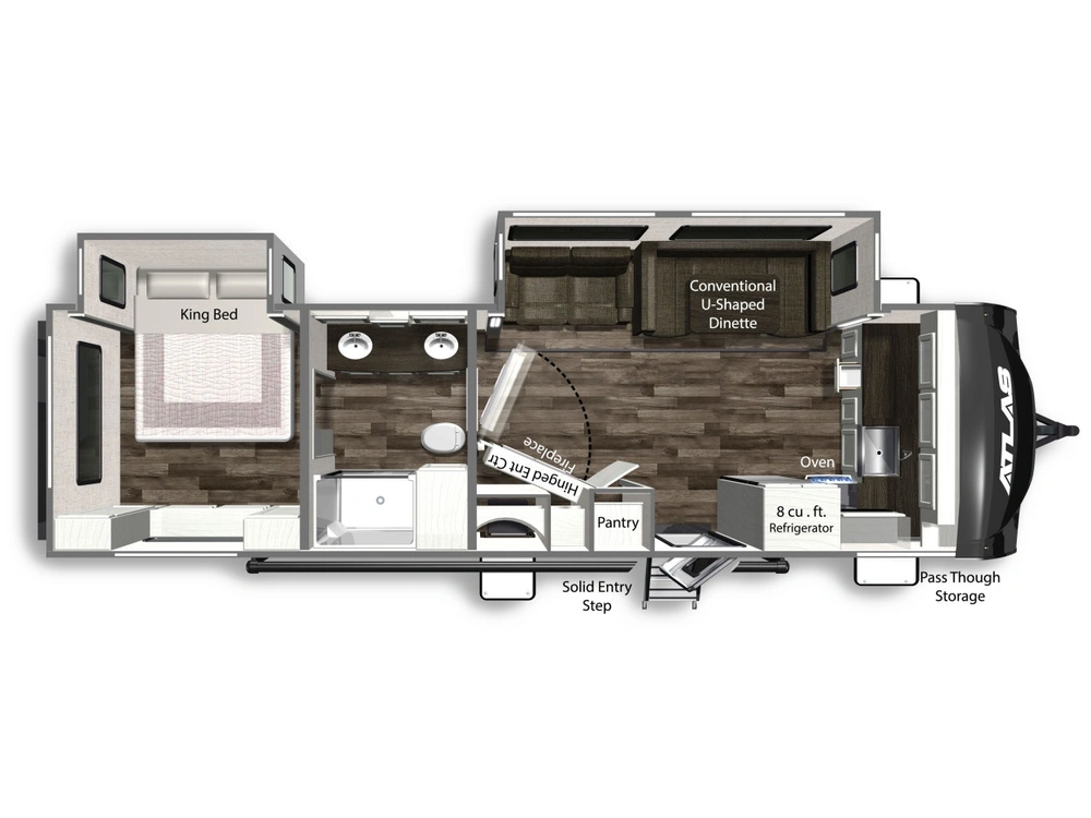 Dutchmen Atlas Travel Trailer Atlas 2912FK alt
