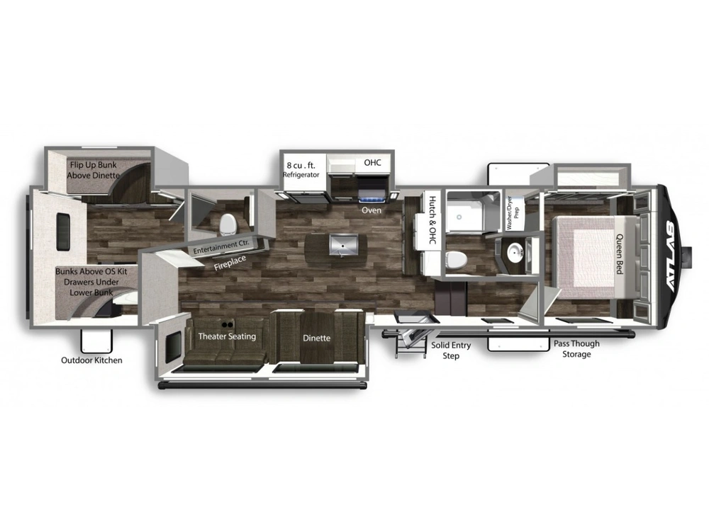 Dutchmen Atlas Fifth Wheel Atlas 3342BHF alt