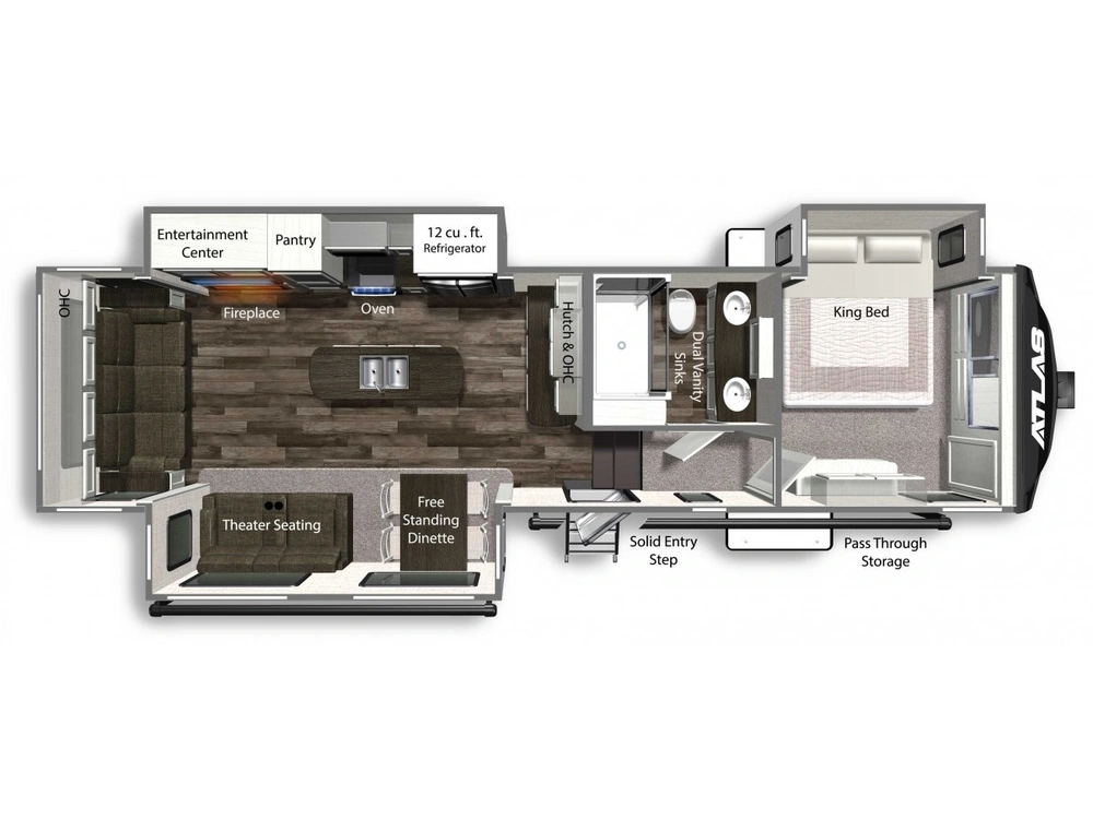 Dutchmen Atlas Fifth Wheel Atlas 3172RLKB alt