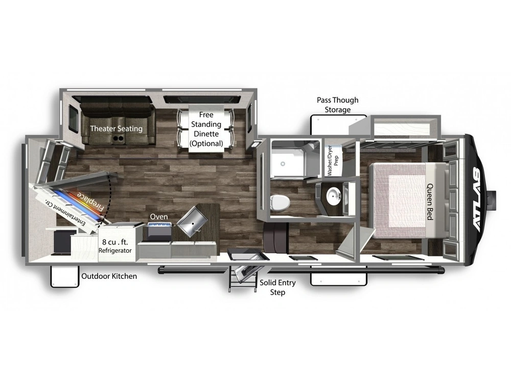 Dutchmen Atlas Fifth Wheel Atlas 2502REF alt