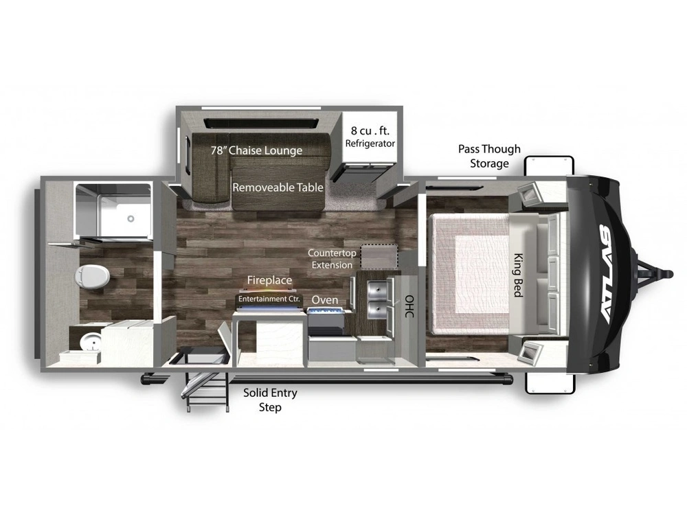 Dutchmen Atlas Travel Trailer Atlas 2202RB alt