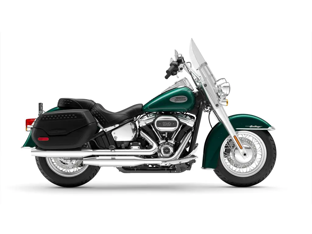 2025 HarleyDavidson Heritage Classic 114 Alpine Green (Chrome Finish
