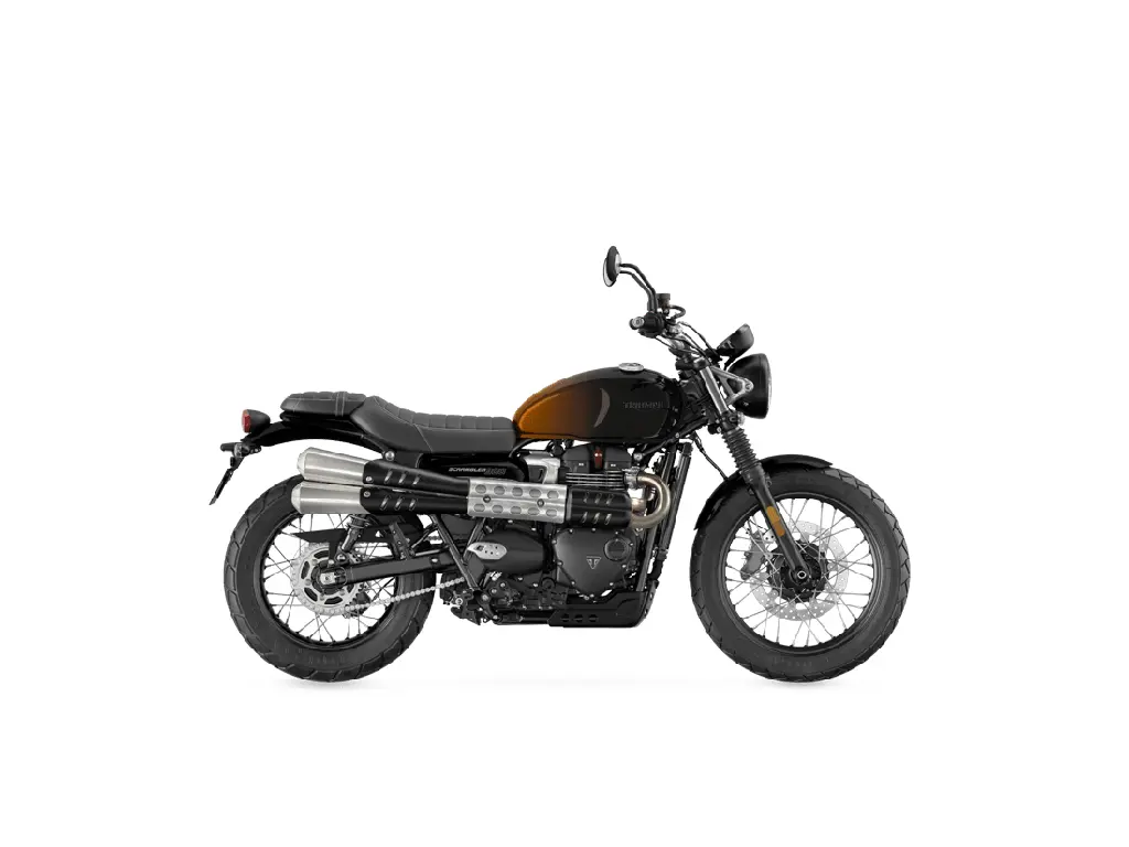 2024 Triumph Scrambler 900 Stealth Edition - Sapphire Orange/ Silver Orange