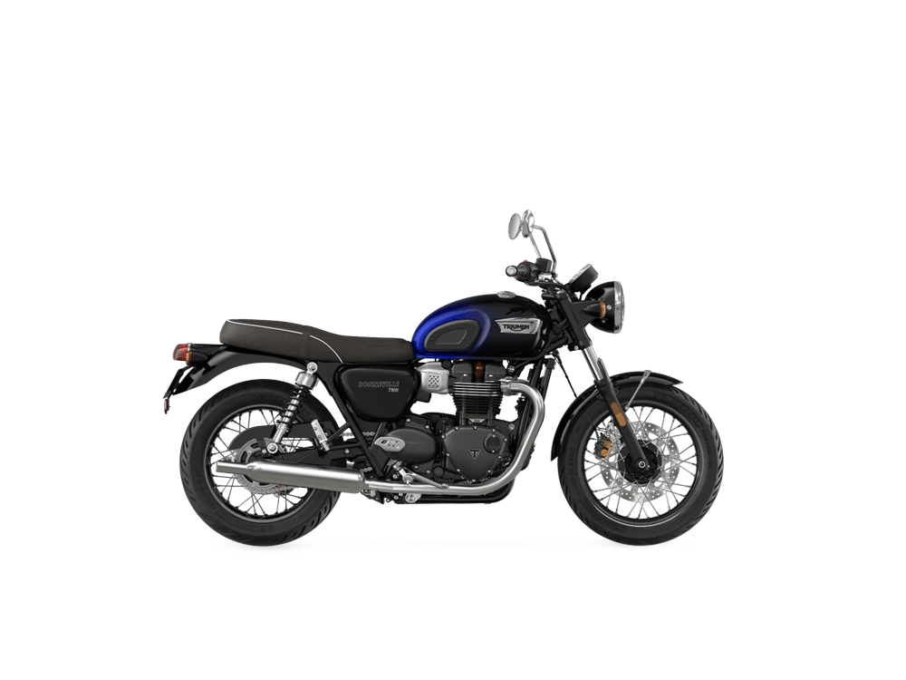 Triumph Bonneville T100 Bonneville T100 Stealth Edition - Sapphire Blue / Silver Blue 2024 alt