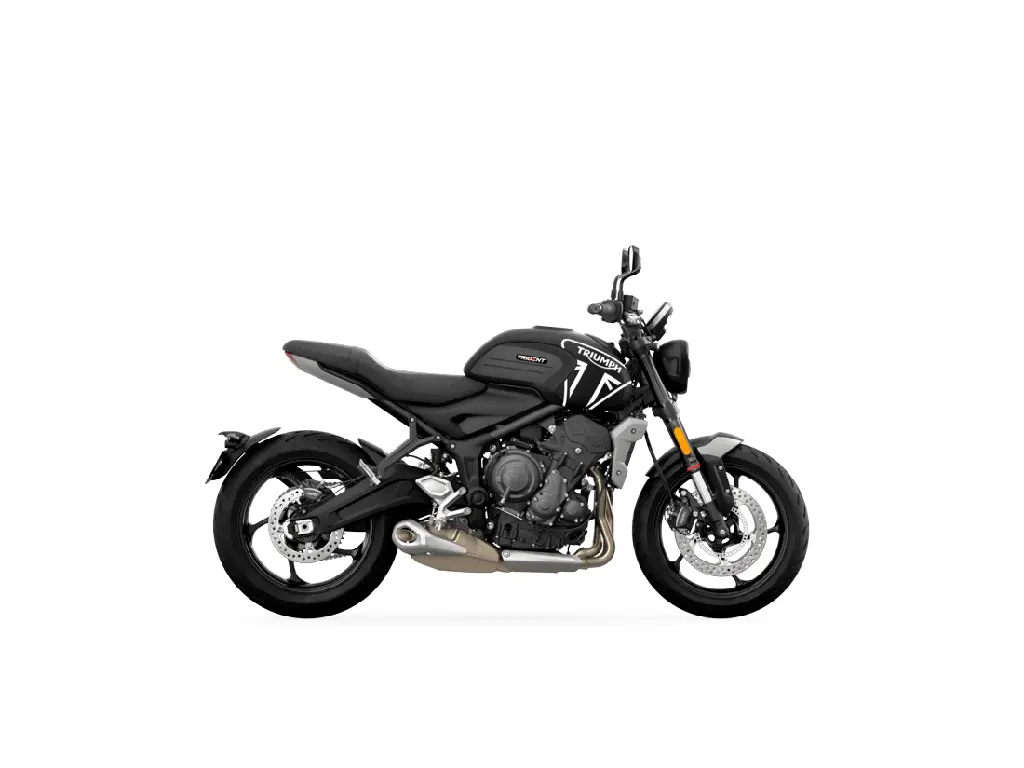 2024 Triumph Trident 660 Matte Jet Black / Matte Silver Ice