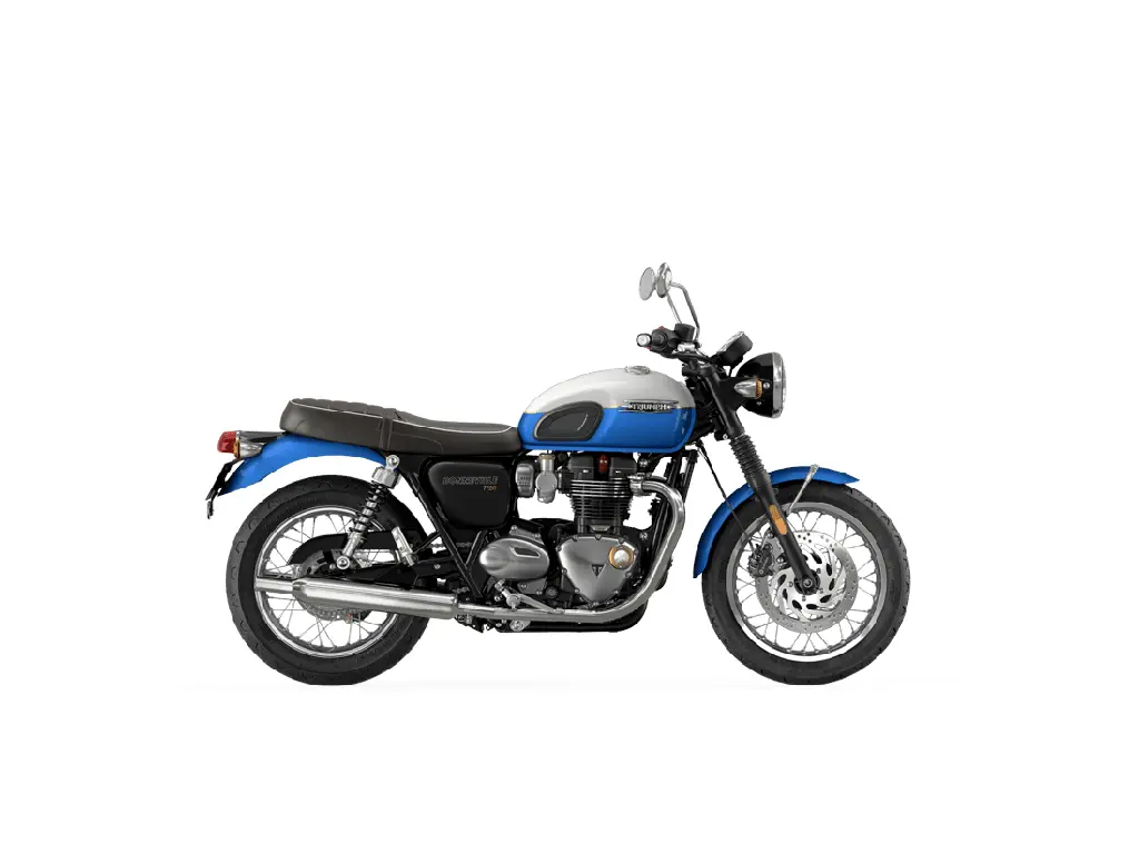 2024 Triumph Bonneville T120 Aegean Blue / Fusion White