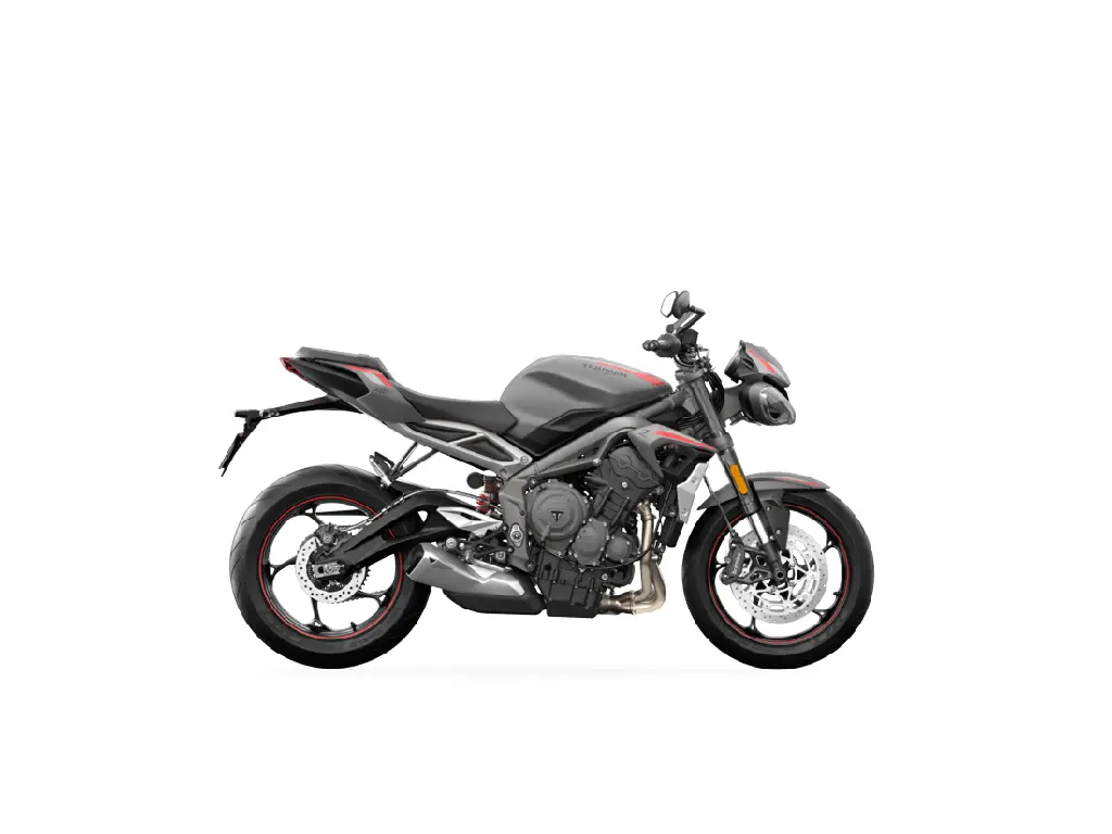 2024 Triumph Street Triple R Matte Silver Ice