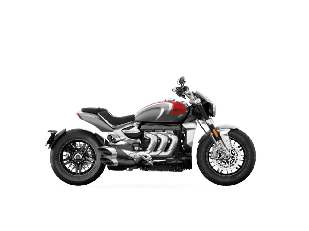 2024 Triumph Rocket 3 R Silver Ice Cranberry Red