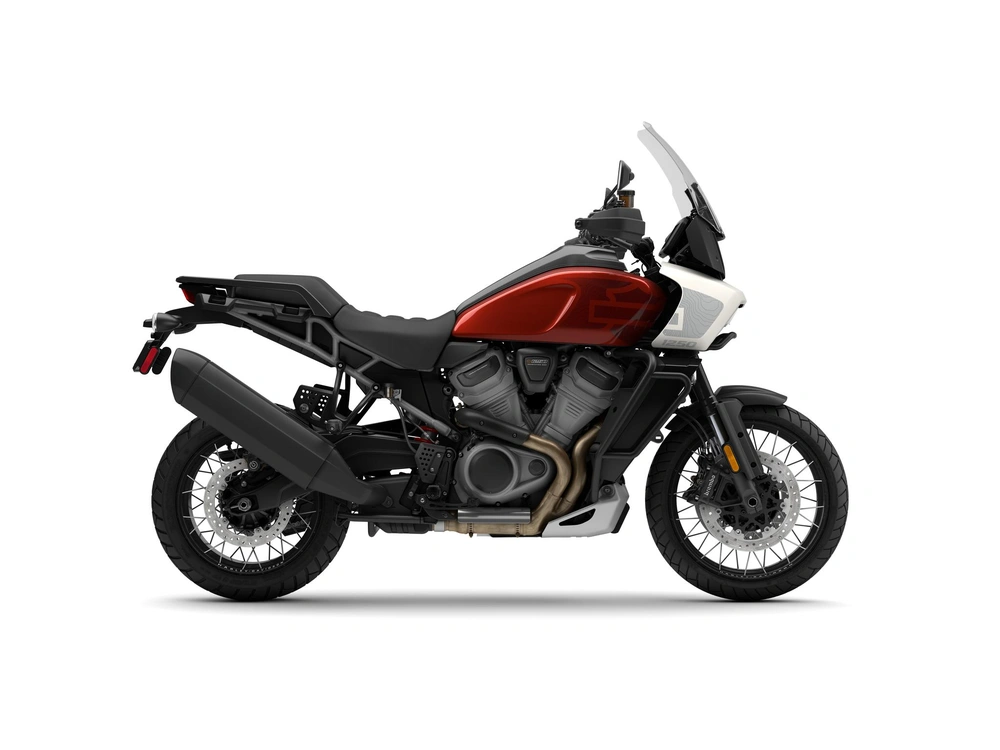 2024 Harley-Davidson Pan America™ Pan America™ 1250 Special Red Rock / Birch White W/ Laced Wheels alt