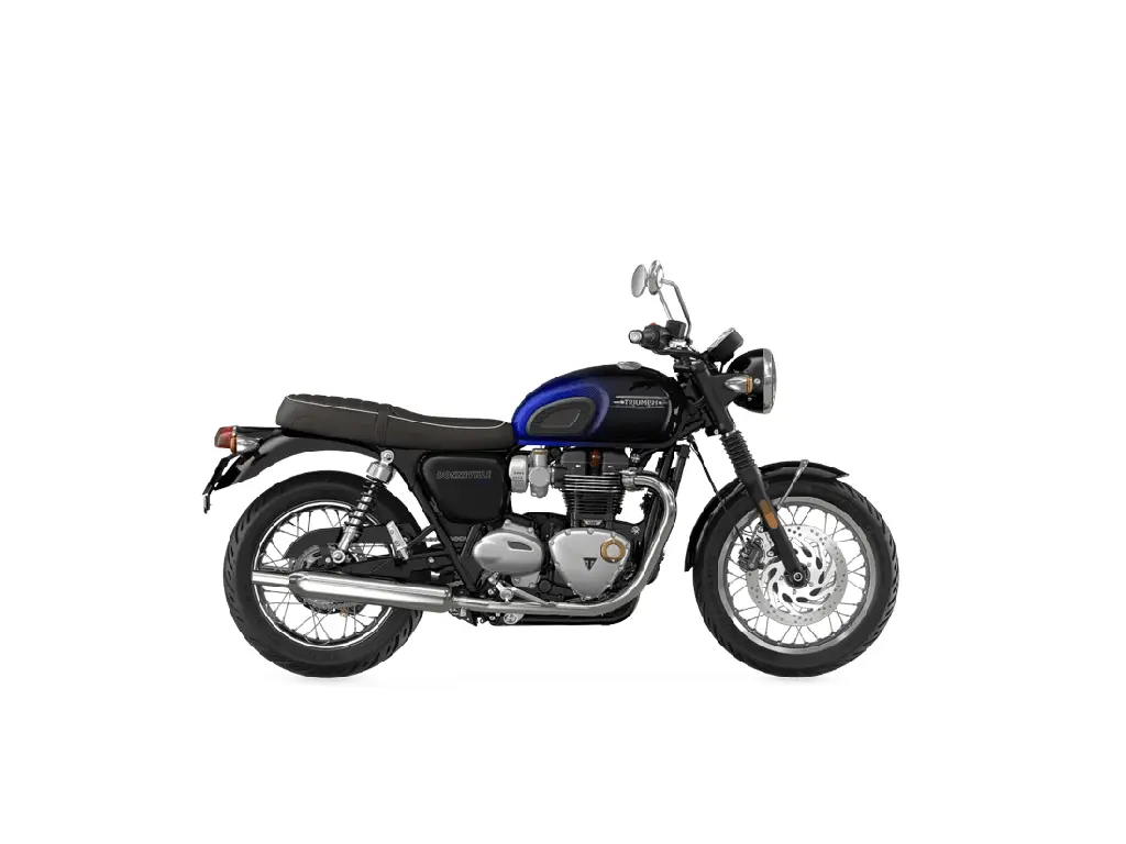 2024 Triumph Bonneville T120 Stealth Edition - Sapphire Blue / Silver Blue
