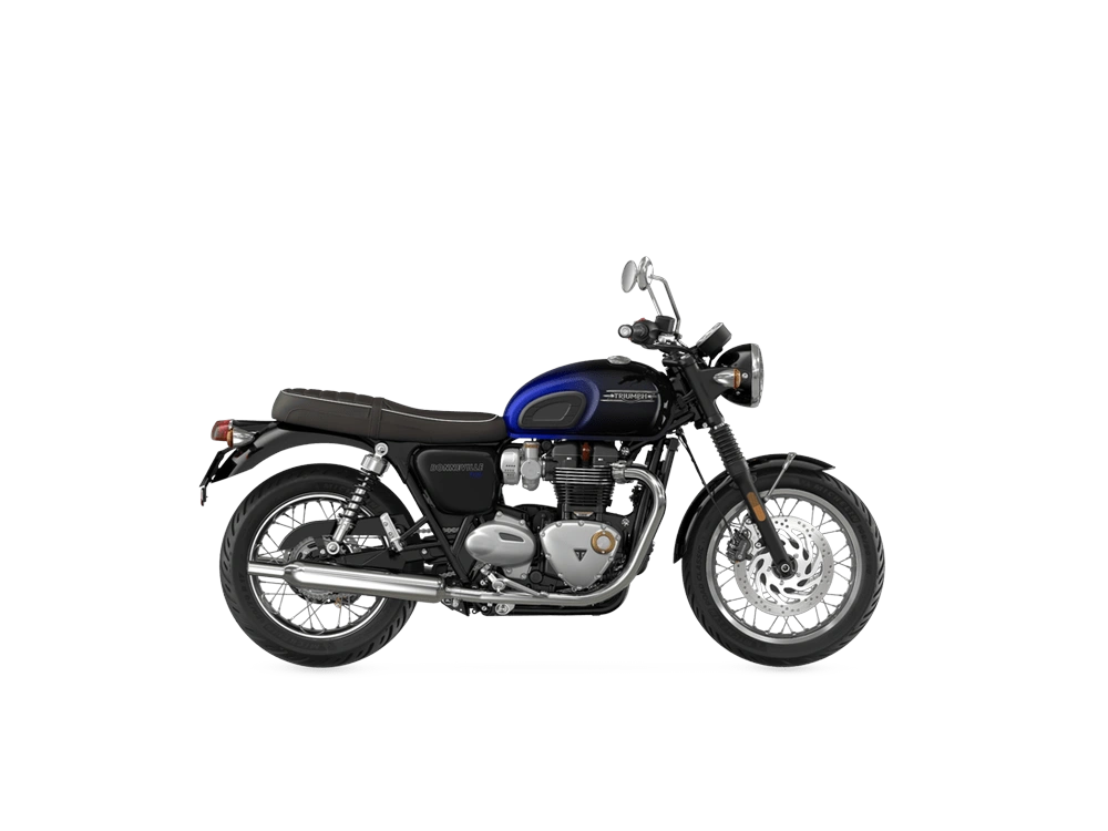 2024 Triumph Bonneville T120 Bonneville T120 Stealth Edition - Sapphire Blue / Silver Blue alt