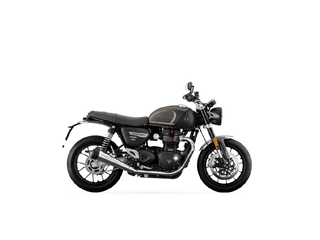 2024 Triumph Speed Twin 1200 Matte Ironstone / Matte Storm Gray