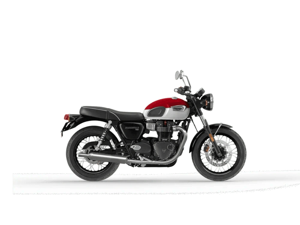 Triumph Bonneville T100 Bonneville T100 Carnival Red Fusion White 2024 alt