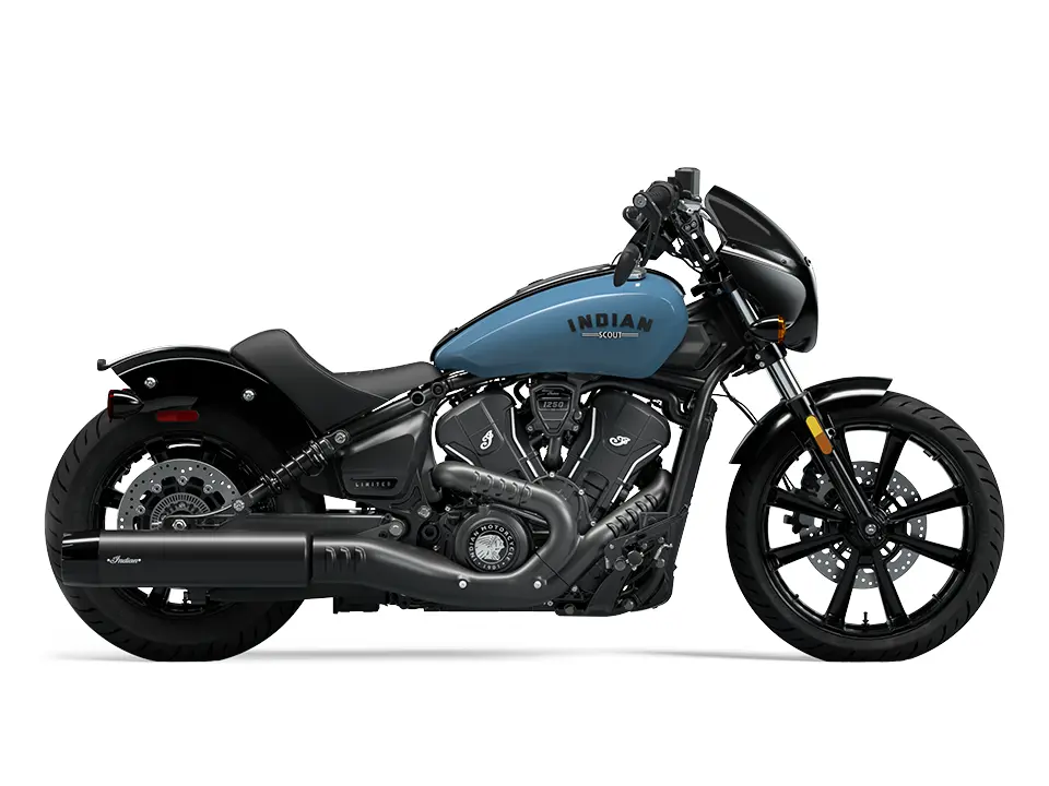 2025 Indian Motorcycle Sport Scout Limited + Tech Storm Blue