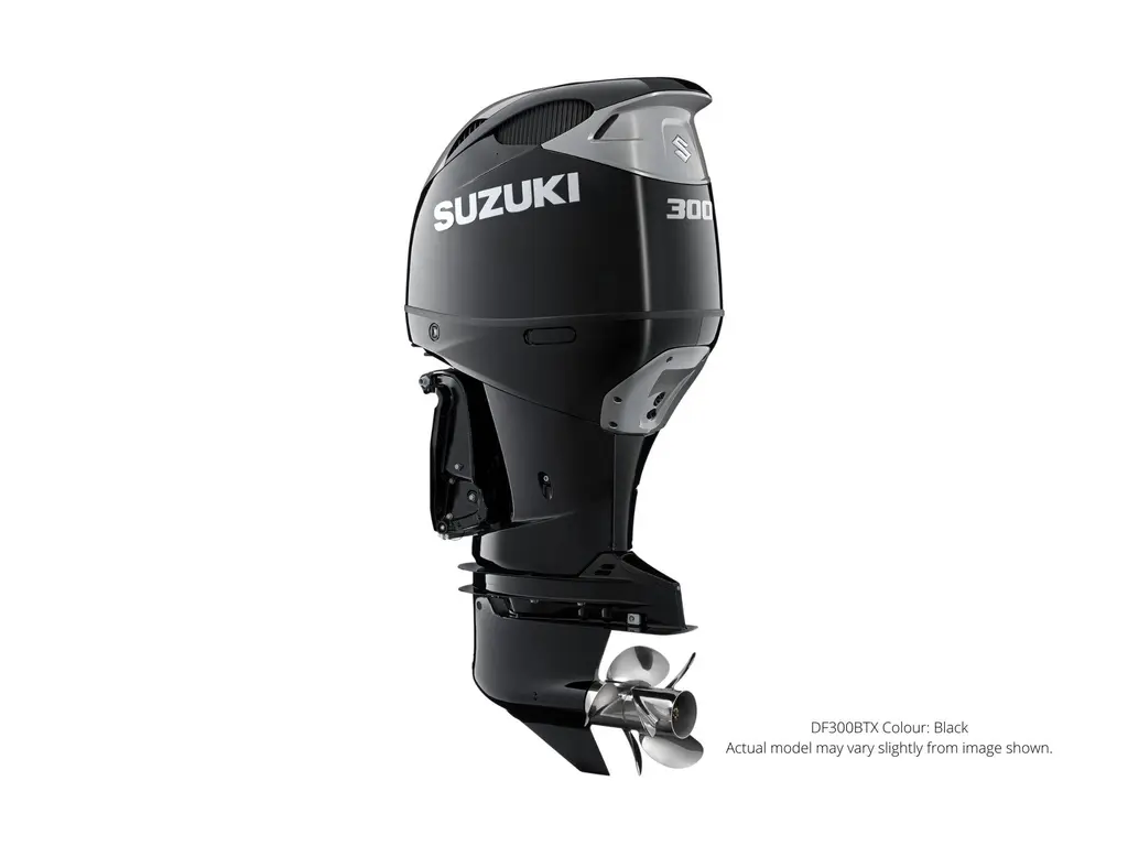 2024 Suzuki DF300B Black, Electric, 30″ Shaft Length, Dual Prop