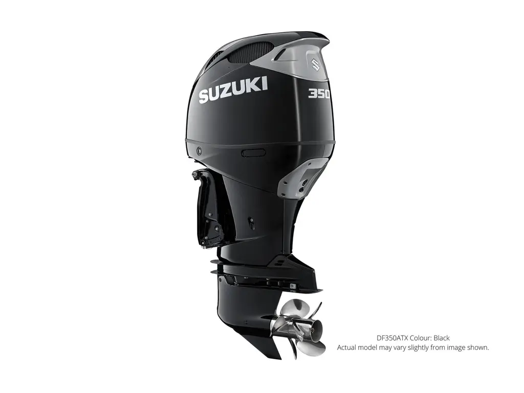  Suzuki DF350A Black, Electric, 25" Shaft Length, Dual Prop