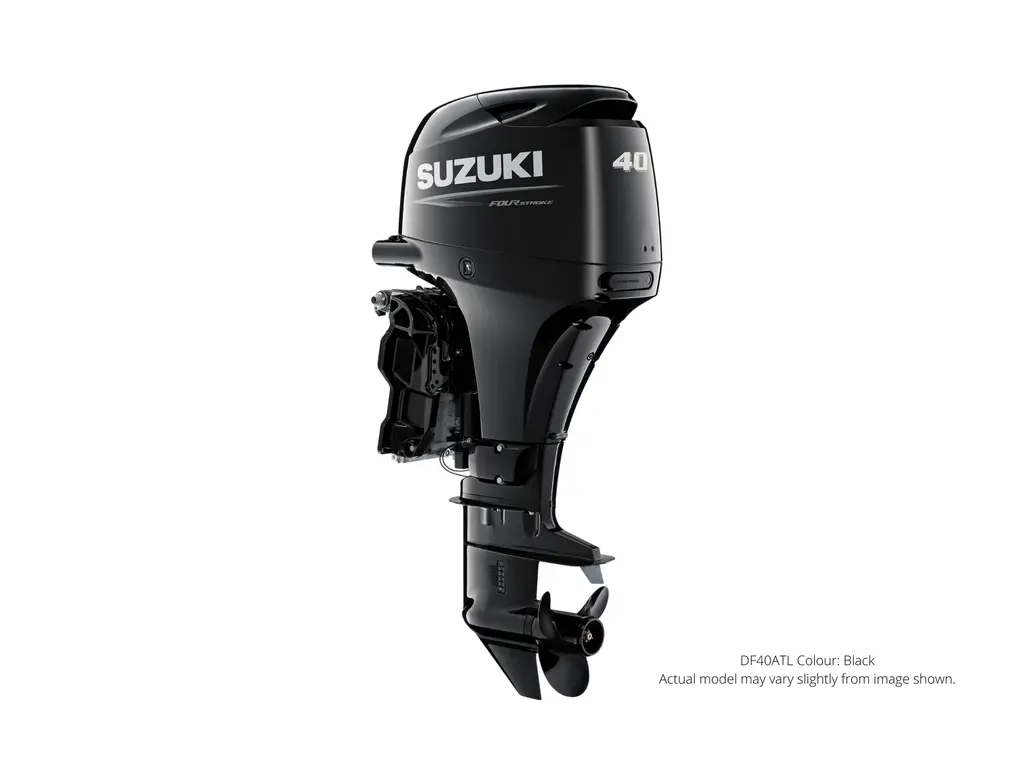 Suzuki DF50A Noir, Électrique, 20" Longueur de l’arbre, Alimentation à distance Inclinaison et garniture 