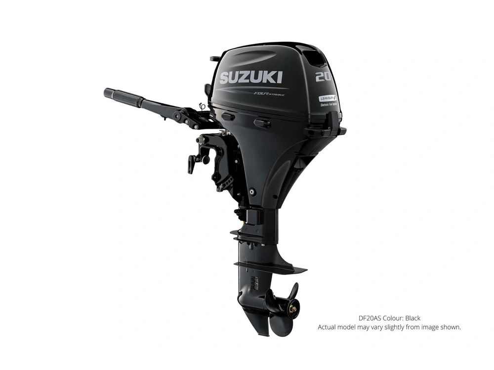 Suzuki DF20A DF20A Noir, Démarrage manuel, 15" Longueur de l’arbre, Barre manuelle 2024 alt