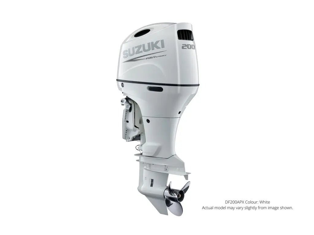 Suzuki DF200AP Blanc, Électrique, 25" Longueur de l’arbre, Suzuki Select Rotation 