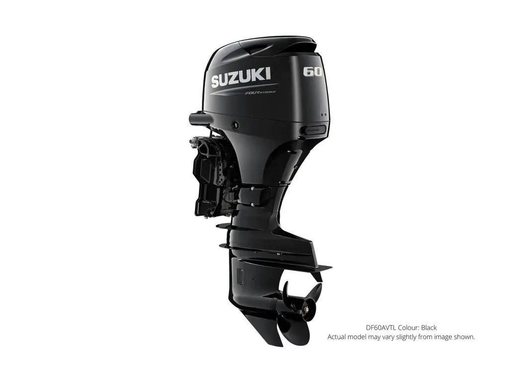  Suzuki DF60AV Black, Electric, 20" Shaft Length, Remote, High Energy Rotation
