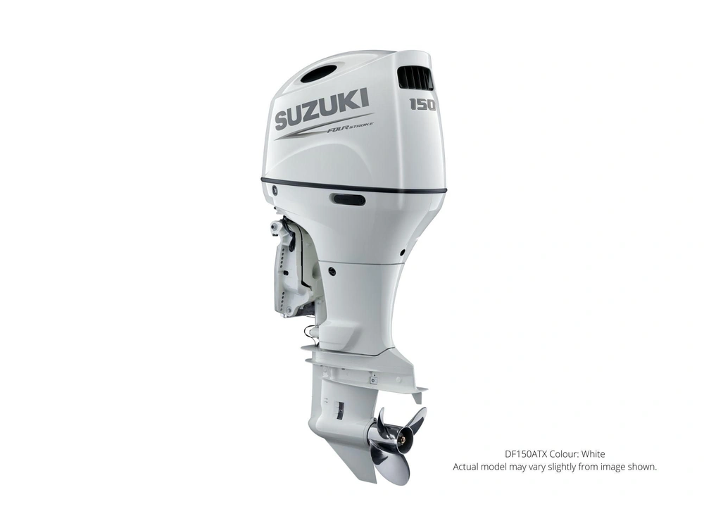 Suzuki DF150A DF150A Blanc, Électrique, 25" Longueur de l’arbre, Alimentation à distance Inclinaison et garniture, Counter Rotation 2024 alt