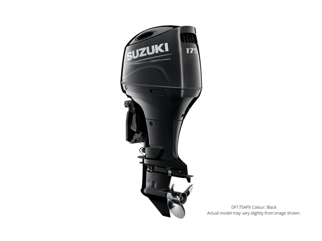 Suzuki DF175AP Noir, Électrique, 25″ Longueur de l’arbre, Suzuki Select Rotation 2024