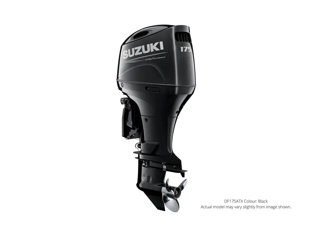 Suzuki DF175A Noir, Électrique, 25" Longueur de l’arbre, Alimentation à distance Inclinaison et garniture, Counter Rotation 