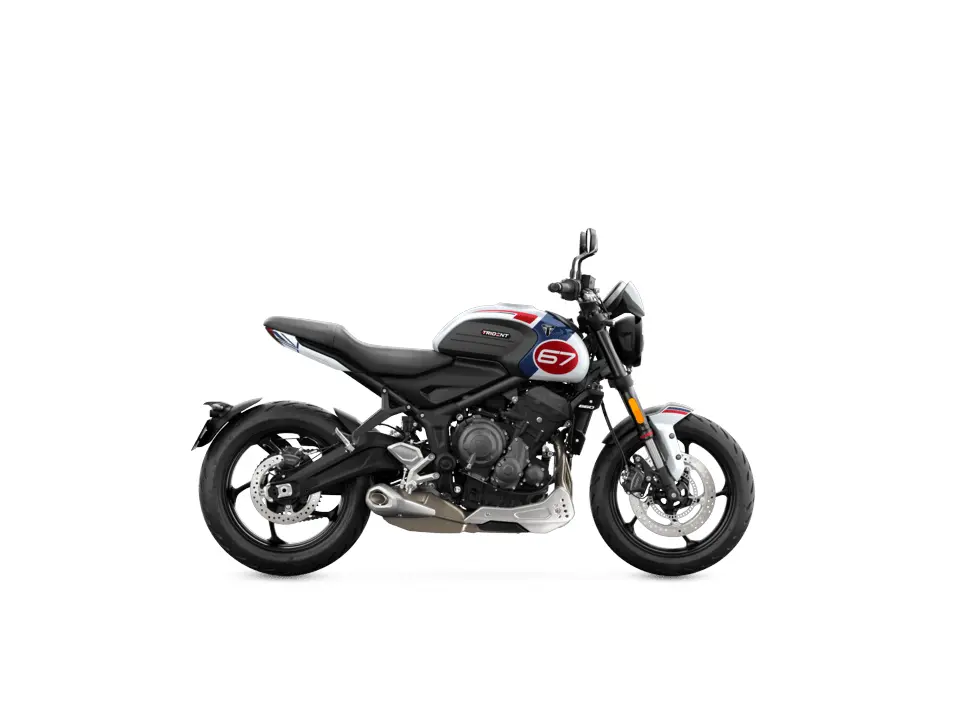 2024 Triumph Trident 660 Triple Tribute Edition Snowdonia White