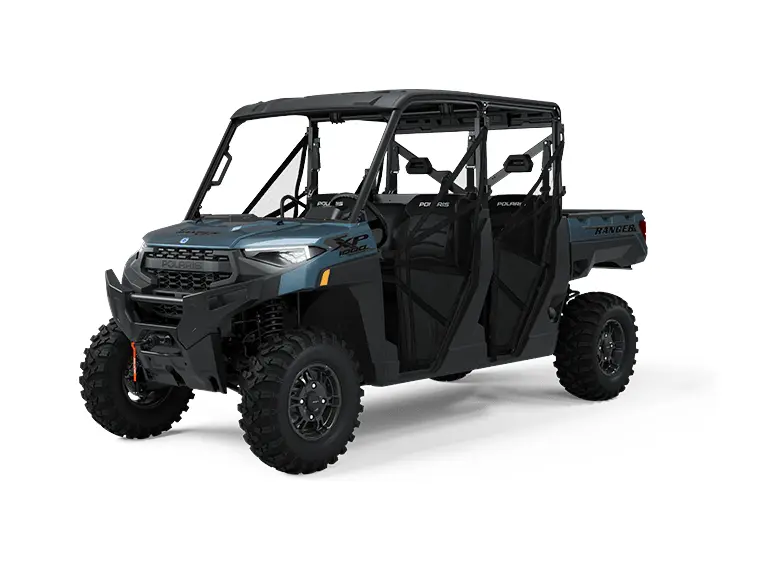 2025 Polaris RANGER CREW XP 1000 Premium Blue Slate Metallic Smoke