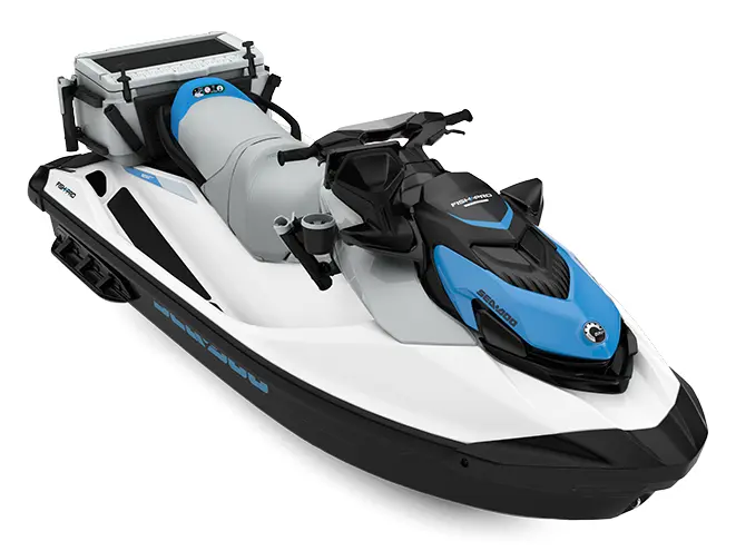 2025 Sea-Doo FishPro Scout 130 White / Gulfstream Blue