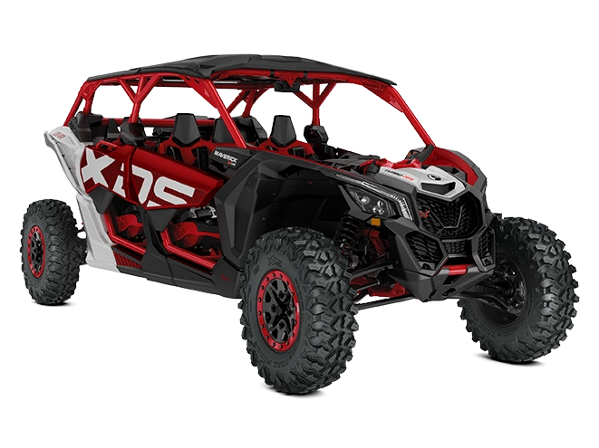 2025 Can-Am Maverick X3 MAX Maverick X3 MAX X DS with Smart-Shox Fiery Red & Hyper Silver TURBO RR alt