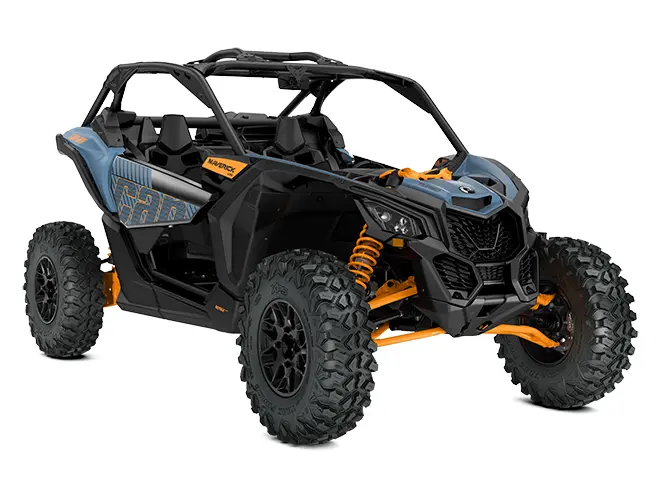 Can-Am Maverick X3 DS TURBO Bleu scandinave et orange 2025