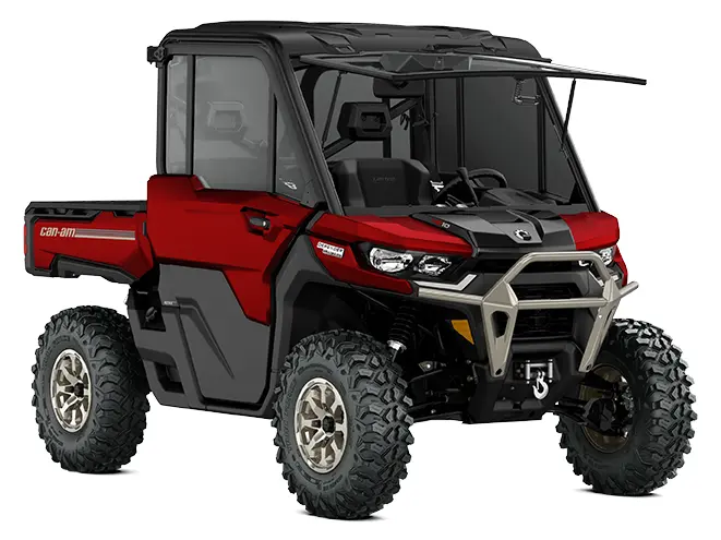 2025 Can-Am Defender Limited HD10 Fiery Red