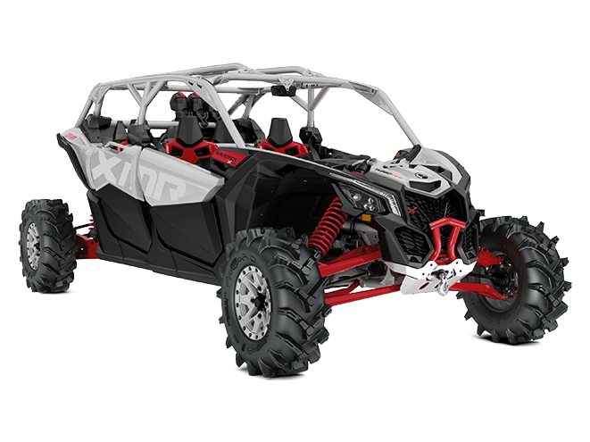 2025 Can-Am Maverick X3 MAX Maverick X3 MAX X MR Hyper Silver & Legion Red TURBO RR alt