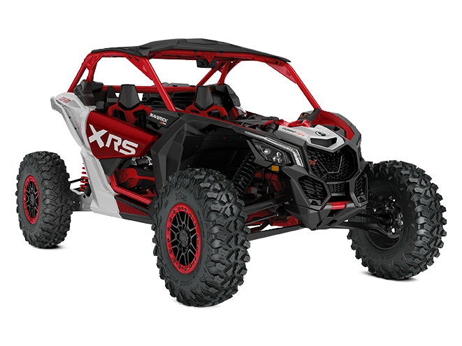 Can-Am Maverick X3 Maverick X3 X RS avec Smart-Shox Rouge enflammé et hyper argent TURBO RR 2025