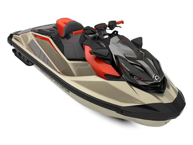 2025 Sea-Doo RXP-X 325 Metallic Tan / Lava Red Premium