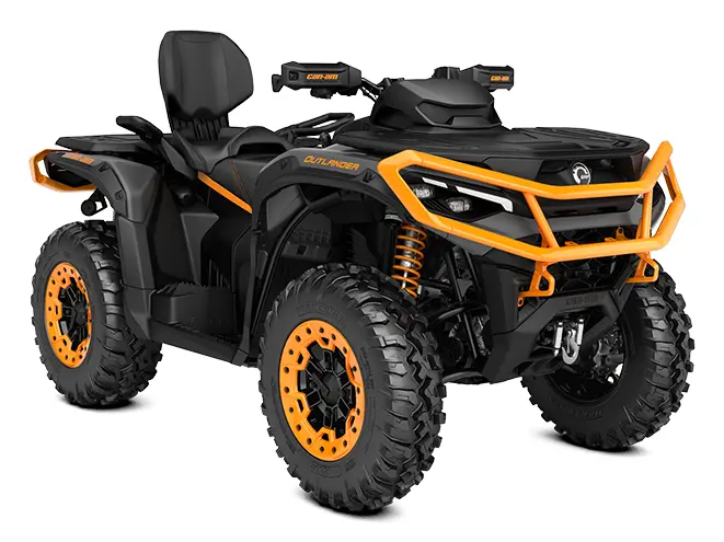 2025 Can-Am Outlander MAX XT-P 1000R Mineral Grey & Orange Crush