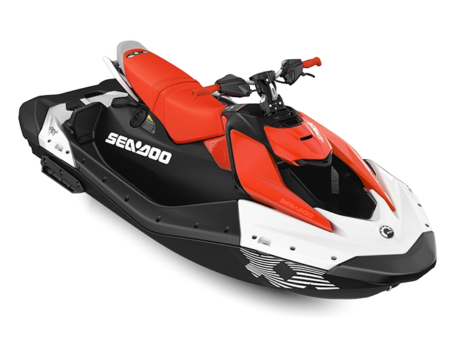 2025 Sea-Doo Spark Trixx Spark Trixx for 3 White / Dragon Red 90 alt
