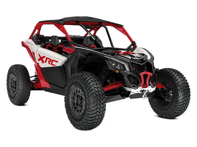 Can-Am Maverick X3 X RC 64 TURBO RR Blanc hybride et rouge légion 2025