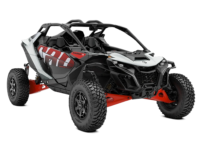 2025 Can-Am Maverick R Maverick R Catalyst Grey & Legion Red