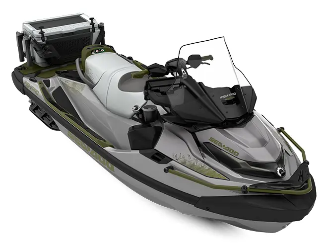 2025 Sea-Doo FishPro Apex 300 Shark Grey / Nori Green