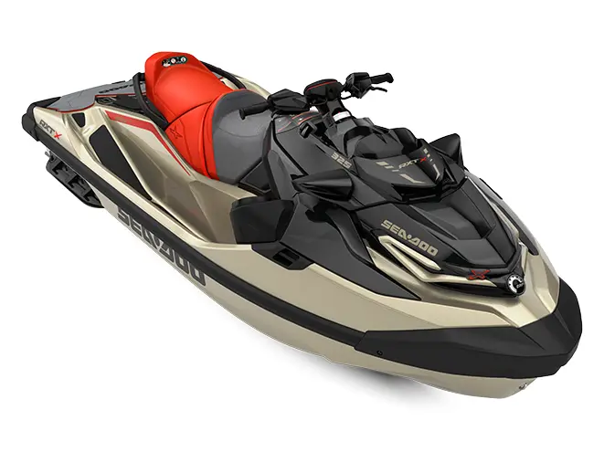 Sea-Doo RXT-X 325 Tan métallique / Rouge Lave haut de gamme 2025