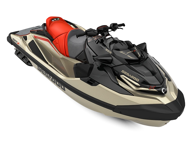 Sea-Doo RXT-X RXT-X Tan métallique / Rouge Lave haut de gamme 325 2025