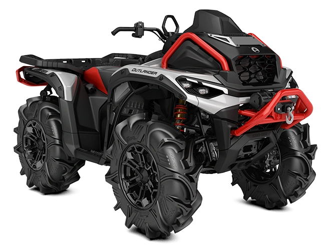 2025 Can-Am Outlander 850/1000R Outlander X MR Hyper Silver & Legion Red 1000R