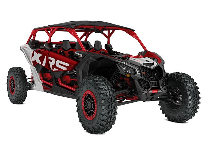 2025 Can-Am Maverick X3 MAX Maverick X3 MAX X RS with Smart-Shox Fiery Red & Hyper Silver TURBO RR alt