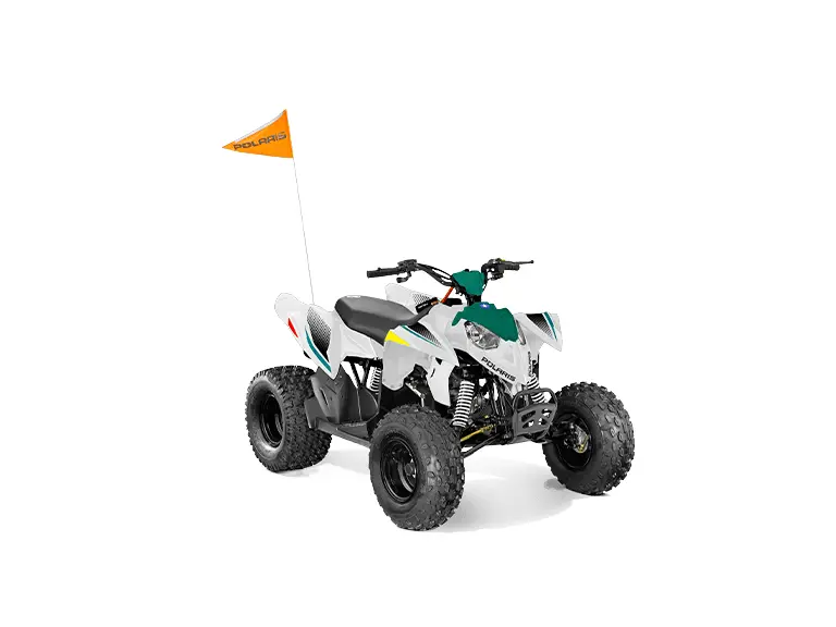 2025 Polaris Outlaw 110 EFI Bright White / Radiant Green