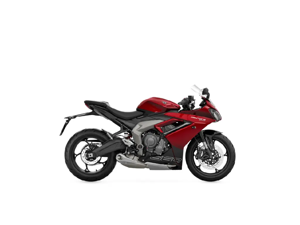 2025 Triumph Daytona 660 Carnival Red / Sapphire Black