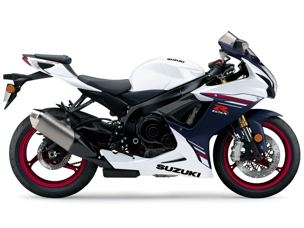 Suzuki GSX-R750 GSX-R750 Blanc Brillant Nacré/Bleu Stellaire Métallisé Mat 2025 alt